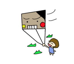 robot and girl sticker #5101069