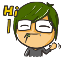 Vegetable boy and meat girl sticker #5101439