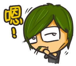 Vegetable boy and meat girl sticker #5101440