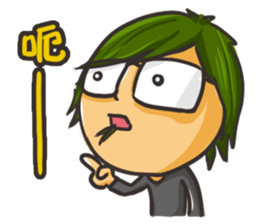 Vegetable boy and meat girl sticker #5101441