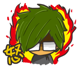 Vegetable boy and meat girl sticker #5101445