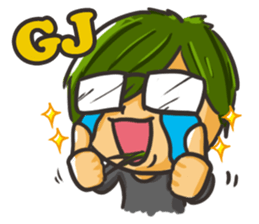 Vegetable boy and meat girl sticker #5101446