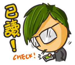 Vegetable boy and meat girl sticker #5101449