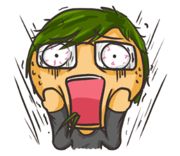 Vegetable boy and meat girl sticker #5101453