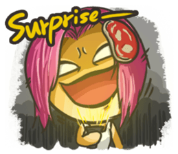 Vegetable boy and meat girl sticker #5101461