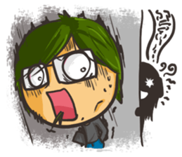 Vegetable boy and meat girl sticker #5101470