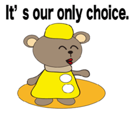 a cute cute bear. sticker #5101520