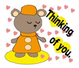 a cute cute bear. sticker #5101522