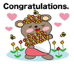 a cute cute bear. sticker #5101523