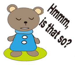 a cute cute bear. sticker #5101524