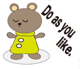 a cute cute bear. sticker #5101525
