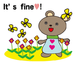 a cute cute bear. sticker #5101527