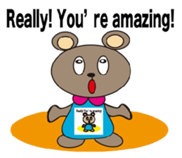 a cute cute bear. sticker #5101529
