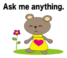 a cute cute bear. sticker #5101533