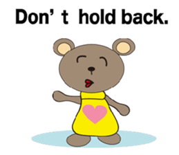 a cute cute bear. sticker #5101535