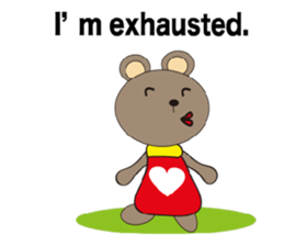 a cute cute bear. sticker #5101536