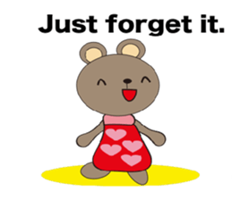 a cute cute bear. sticker #5101537