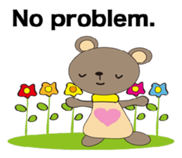 a cute cute bear. sticker #5101540