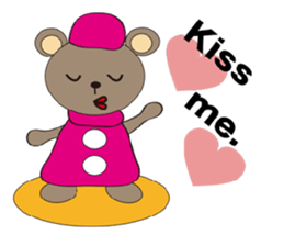 a cute cute bear. sticker #5101541