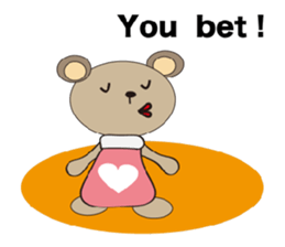 a cute cute bear. sticker #5101543