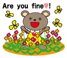 a cute cute bear. sticker #5101546