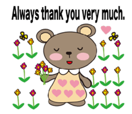 a cute cute bear. sticker #5101547