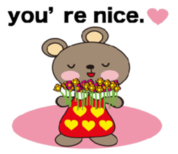 a cute cute bear. sticker #5101548