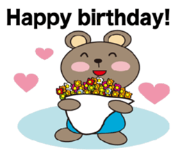 a cute cute bear. sticker #5101550