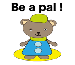 a cute cute bear. sticker #5101551