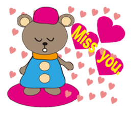 a cute cute bear. sticker #5101552