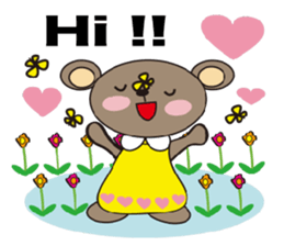 a cute cute bear. sticker #5101553