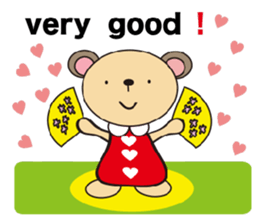 a cute cute bear. sticker #5101555