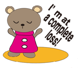 a cute cute bear. sticker #5101557
