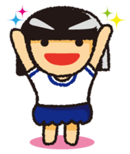 Japanese Gym Uniform Girl sticker #5101880