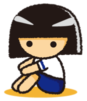 Japanese Gym Uniform Girl sticker #5101883
