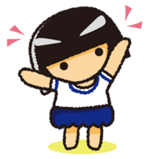 Japanese Gym Uniform Girl sticker #5101884