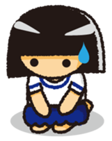 Japanese Gym Uniform Girl sticker #5101885