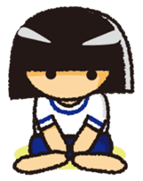 Japanese Gym Uniform Girl sticker #5101888