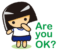 Japanese Gym Uniform Girl sticker #5101889
