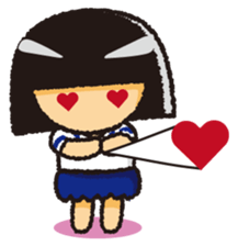 Japanese Gym Uniform Girl sticker #5101890