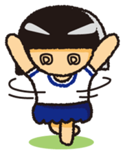 Japanese Gym Uniform Girl sticker #5101893