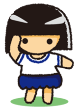 Japanese Gym Uniform Girl sticker #5101894