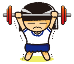 Japanese Gym Uniform Girl sticker #5101898