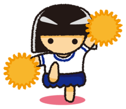 Japanese Gym Uniform Girl sticker #5101899