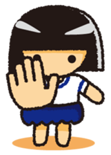 Japanese Gym Uniform Girl sticker #5101900