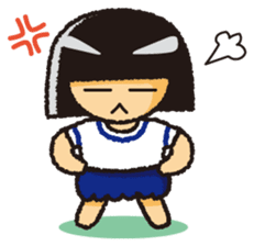 Japanese Gym Uniform Girl sticker #5101902