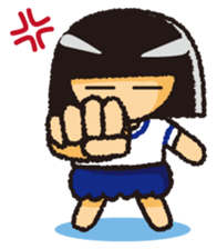 Japanese Gym Uniform Girl sticker #5101903