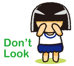 Japanese Gym Uniform Girl sticker #5101904