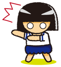 Japanese Gym Uniform Girl sticker #5101906