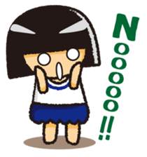 Japanese Gym Uniform Girl sticker #5101907